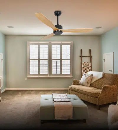 Wooden Winds  - 52”Ceiling fan with 3 x Solid Wood Blades, BLDC Motor, Summer-Winter feature and Remote Control.